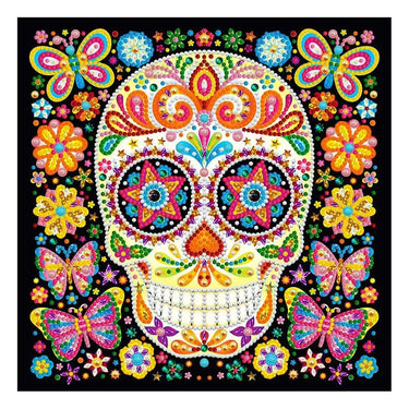 Skull - Glow in the dark diamond painting